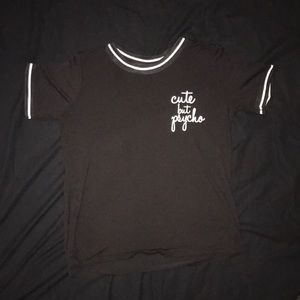 Cute But Psycho Ringer Tee